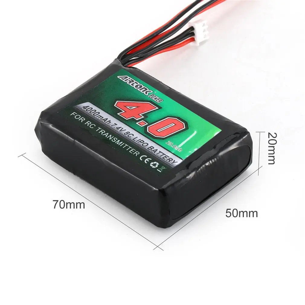 7 4 V 8C 4000mAh RC передатчик батареи перезаряжаемый Lipo батарея для спектр DX9 DX8 DX7 DX6E