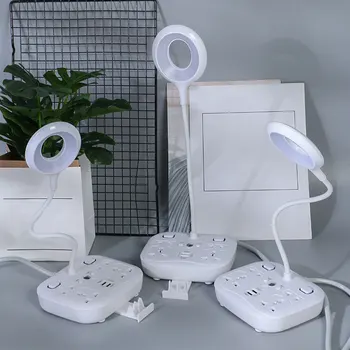 

Dimmable Phone Holder Remote Control Eye Protection Flexible Living Room Table Lamp Timing For Bedroom With Socket Led Bedside