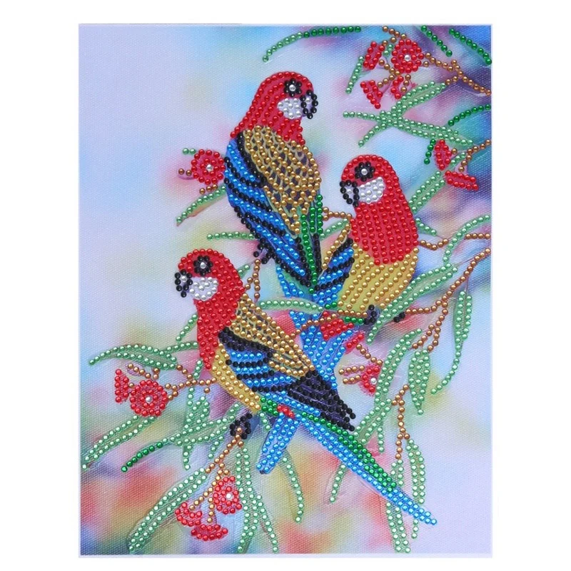 

5D Special Shaped Diamond Painting Birds Picture Partially Drilled Rhinestone Diamond Embroidery Cross Stitch Home Decor Art Cra