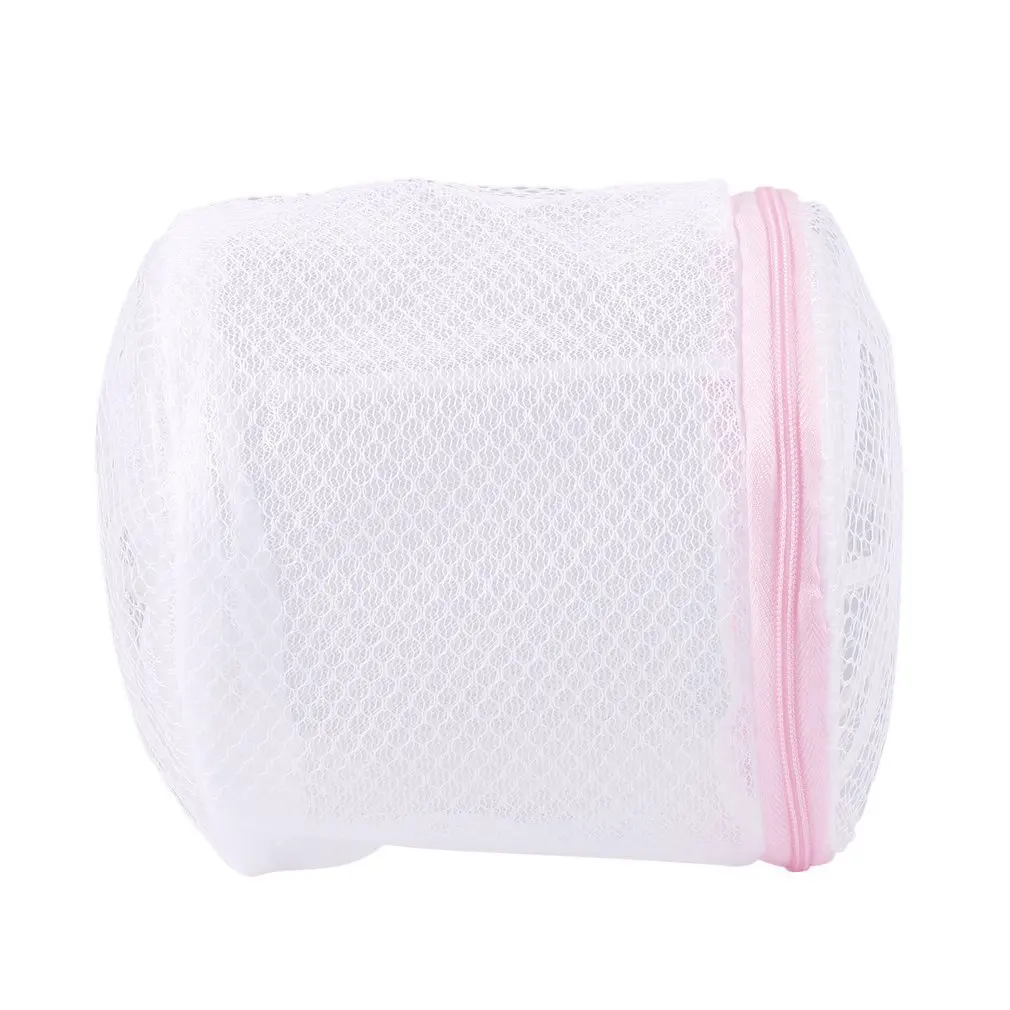 1pc Laundry Wash Bags Zippered Mesh Foldable Lingerie Bra Socks Underwear Washing Machine Clothes Protection Net 120X150mm