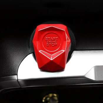 

Car Decor Ignition Switch Trim Red Engine Push Button Start New Hot Sale