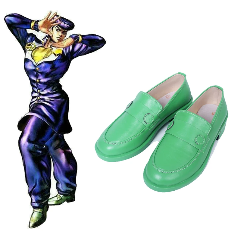Аниме Jojo для невероятное приключение Косплэй костюм из телепередачи мастера меча онлайн; обувь; Higashikata Josuke обувь для косплея Хэллоуин Jojo Для женщин и Мужские ботинки