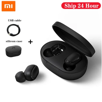 

Redmi Xiaomi Airdots TWS Bluetooth Earphones Wireless 5.0 Bluetooth Earphone AI Control Gaming Headset With Mic Noise reduction
