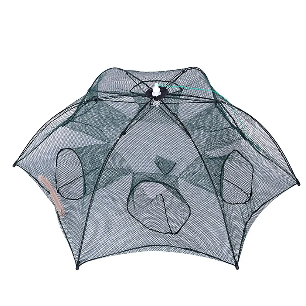 

Collapsible Catching Fish Trap With Six Enter Design Fishing Net Trap Crayfish Trap Cast Net Zipper Design