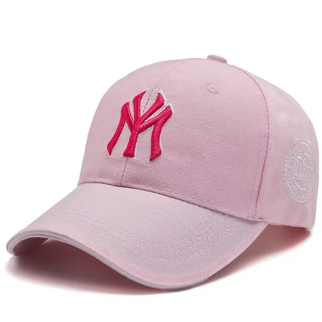 Baseball Cap Adorable Sun Caps Fishing Hat for Men Women Unisex-Teens Embroidered Snapback Flat Bill Hip Hop Hats pink