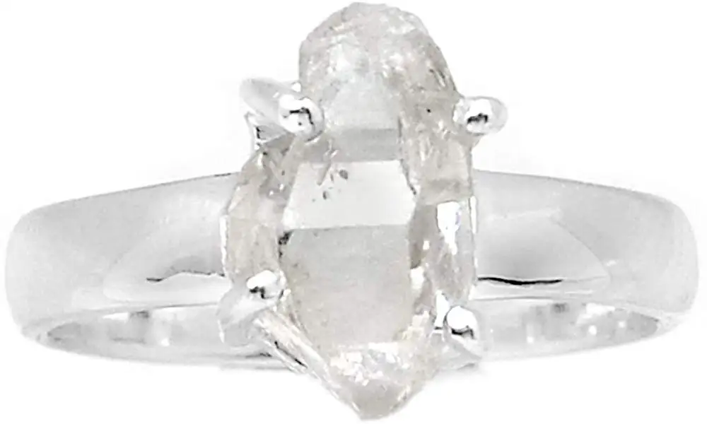

Genuine HERKIMER DIAMOND Ring 925 Sterling Silver, USA Size : 7, AR4247