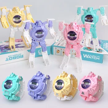 

Transformation Robot Watch cosplay props for Children Boys Girls Birthday Gift