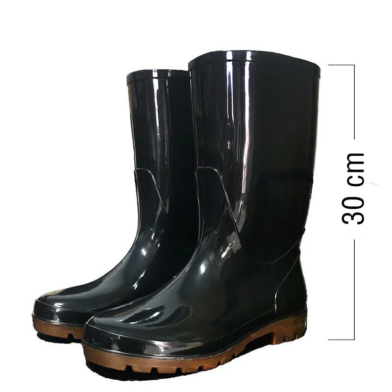 Oversized Waterproof boots 50 52 54 Large size Garden Water Rain shoes Outdoor work Fishing Anti slip Labor Car wash Rubber Tube