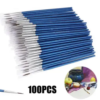 

100pcs Carved Flower Hook Line Drawing Pen Strokes Nail Pen Line Painting Brush Manicure Nail Art Supplies