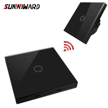 

Standard Eu Dual Control Switch Of 433 Mhz Wireless Remote Control Transmitter Glass Panel For Wall Light Switch