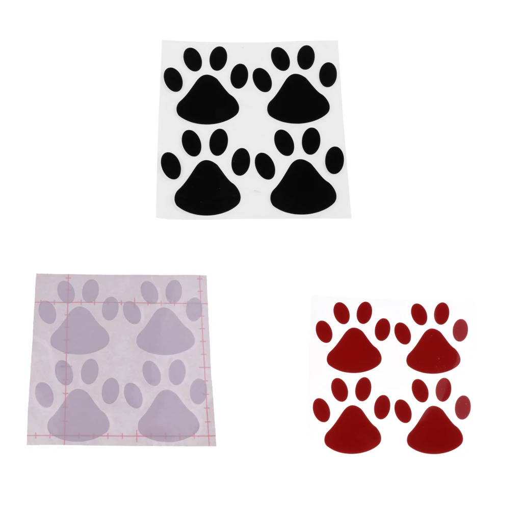 Car Sticker Cool Design Paw 3D Animal Dog Cat Bear Foot Prints Footprint 3M Decal Car Stickers 3 Colors Cute Cat Bear Claw 