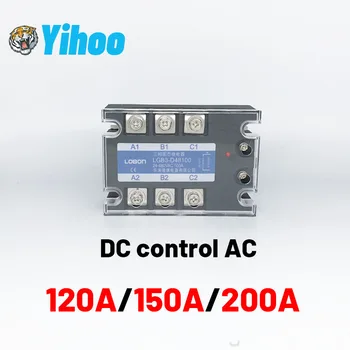 

3 Phase 120A 150A 200A DA Three Phase SSR DC Control AC Solid State Relay SSR 3-32V DC To 24-480V AC