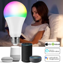 WiFi смарт-лампы функция голосового Управление Alexa Google Assistant Smart LED светильник лампы эквивалент крытый светильник ing неоновая лампа