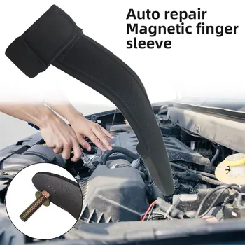 

1pc Widely Used Portable Finger Glove Anti - drop type motor repair magnetic finger sleeve Finger tip Flexible Magnet Finger
