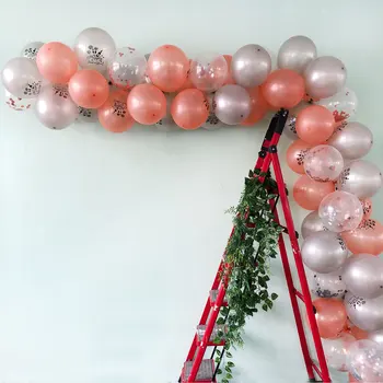 

Rose Gold Balloons Arch Kit Happy New Year Balloons Garland Gold Black Confetti Globos Christmas New Year Party Decors