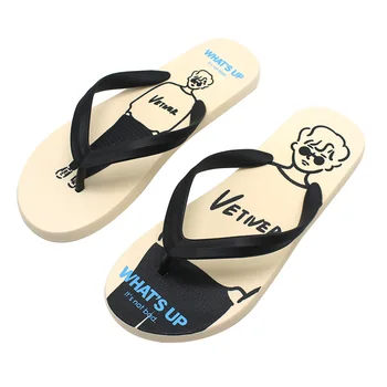 

FZNYL Cartoon Flip Flops Men High Quality PVC Summer Beach Slippers Mens Non-slip Indoor Home Sandals Lovers 2020 New Arrival