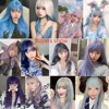 TALANG Multicolor Lolita Wigs Gradient Long Wave Cosplay Wigs Bobo Kawaii  Cartoon Halloween Wig Heat Resistant  Synthetic Hair ► Photo 3/6