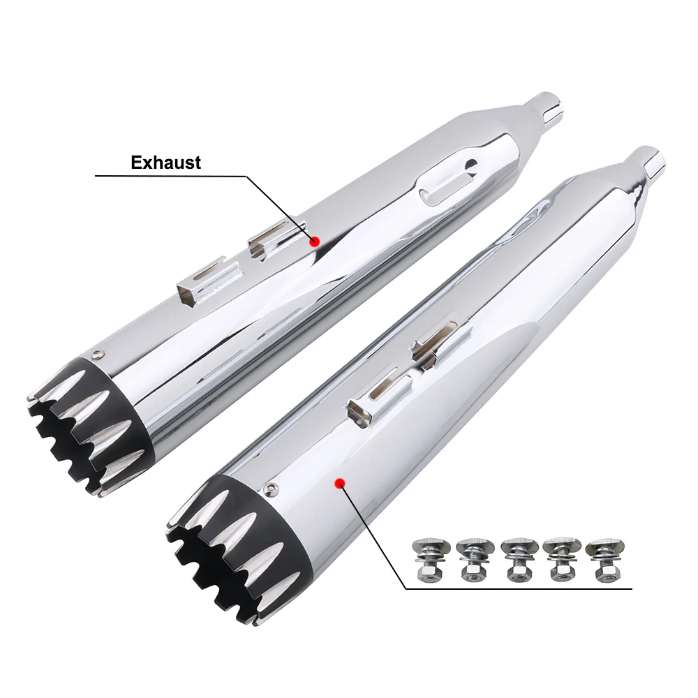 Motorcycle Exhaust Pipe For Harley Touring Model Baggers Dresser Street Electra Road Glide King Ultra Classic 1995-2016 Motorcycle Exhaust Pipe For Harley Touring Model Baggers Dresser Street Electra Road Glide King Ultra Classic 1995-2016