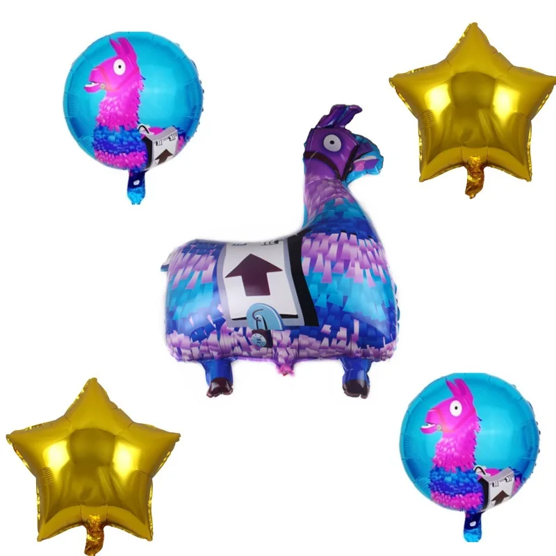 Игровой шар ламы номер Globos геймпад для мальчиков игра на Фольга шарики День