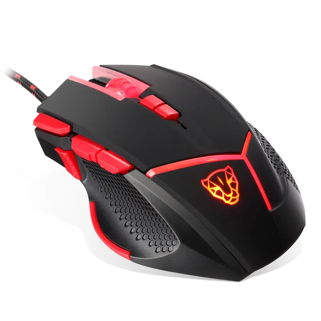 MOTOSPEED V18 Проводная программируемая игровая мышь 4000 DPI с 9 кнопками оптическая