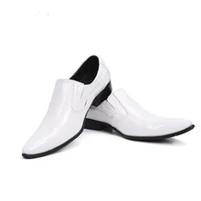 Белые Мужские модельные туфли; кожаные мужские модельные туфли без застежки на плоской подошве в деловом стиле; роскошные мужские туфли; Свадебные вечерние официальные туфли по индивидуальному заказу