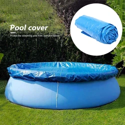 Foldable Swimming Pool Cover 244/305/366cm Tarpaulin Indoor Outdoor Swimming Pool Anti-dust Cloth Insulation Cover