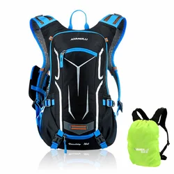 18L Cycling Backpack Rucksack Bicycle Bag with Rain Cover Breathable Riding Camping Hydration Bike Backpack Hiking Cross Bag