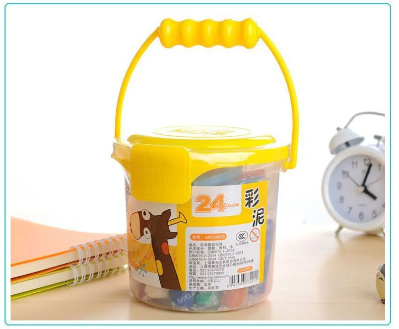 M&G 24 Color Colored Clay Ake04005 Hand Barreled Stationery DIY Handmade Material dai mo ju Colored Clay