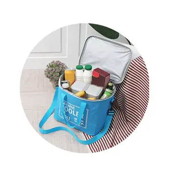 

20L Outdoor Picnic Bag Cooler Bags Oxford Cloth Waterproof Insulation Lunch Cold Box FOU99