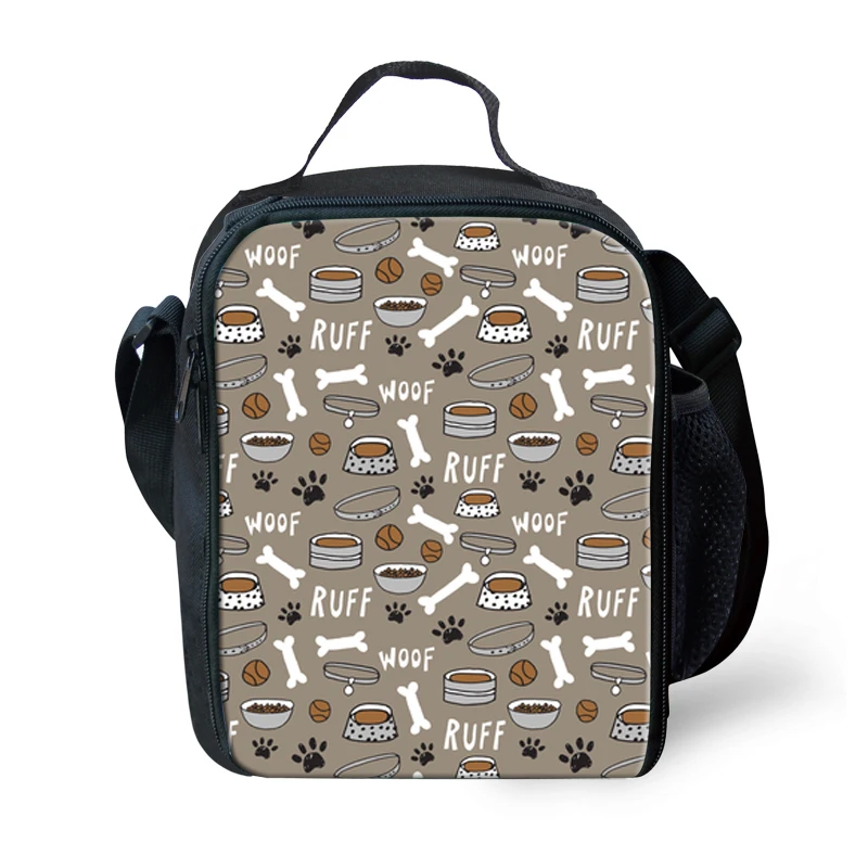 

Customzied Dog Bone Paw Multi Lancheira Thermal Cooler Insulated Lunch Bag for Kid School Picnic Women Handbag Thermo Food Bags