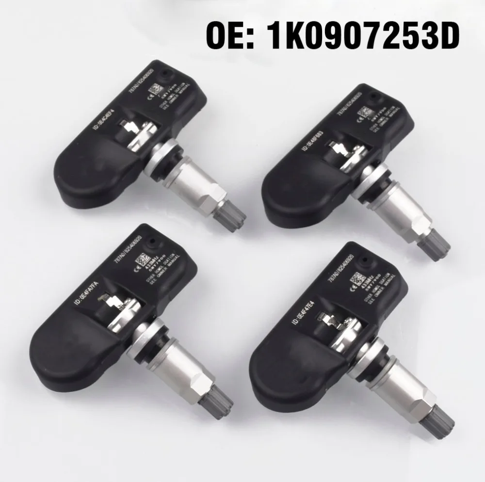 4 шт. автомобильный TPMS датчик давления в шинах 1K0907255C для Audi A3 A4 2009-2013, A5 2008-2013, TT 2008-2013