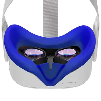

Silicone Face Cover For Oculus Quest 2 VR Anti-Sweat Prevent Light Leakage Washable Eye Pad Cap Premium Protective Accessories