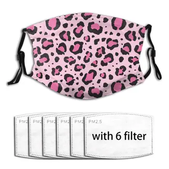 

Air Pollution 2020 Fashion Printing PM2.5 With Filter Leopard Print Mask Mouth-muffle Face Mask Windproof