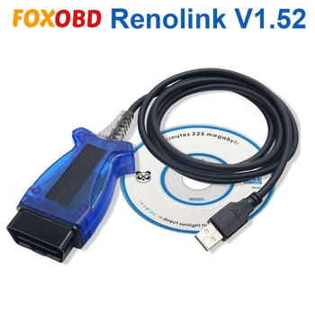 

High Quality RENOLINK V1.52 ECU Programmer for Renault Renolink V1.52 Key/Airbag/ECM/UCH/Programmer OBD2 Car Diagnostic Cable