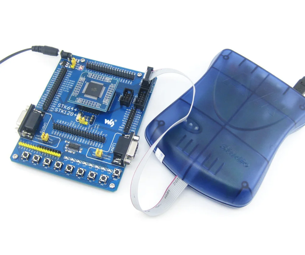 STK128 + стандартная макетная плата ATmega128A ATmega128 Atmel AVR стартовый комплект полный
