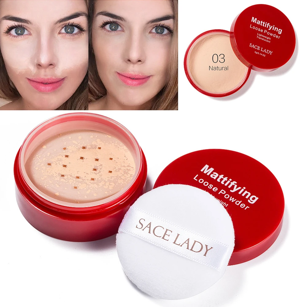 

Face Loose Powder Matte Finish Transparent Setting Powder Professional Translucent Makeup Oil-control Compact Cosmetic TSLM1