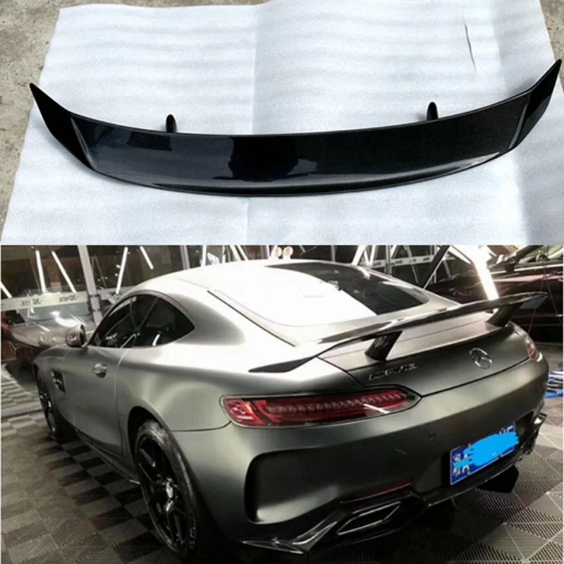 Универсальный стиль для Mercedes Benz AMG GT углеродное волокно задний спойлер крыло