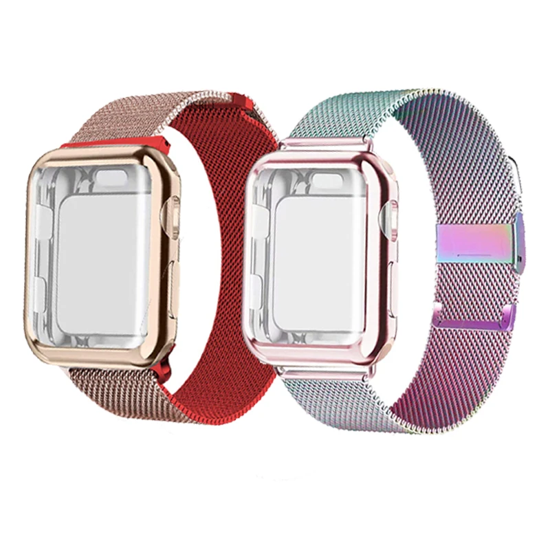 

Milanese Loop Band for Apple Watch Series 5/4/3/2 Stainless Steel Strap Wrist Bracelet for Iwatch Case 40mm 44mm 38mm 42mm