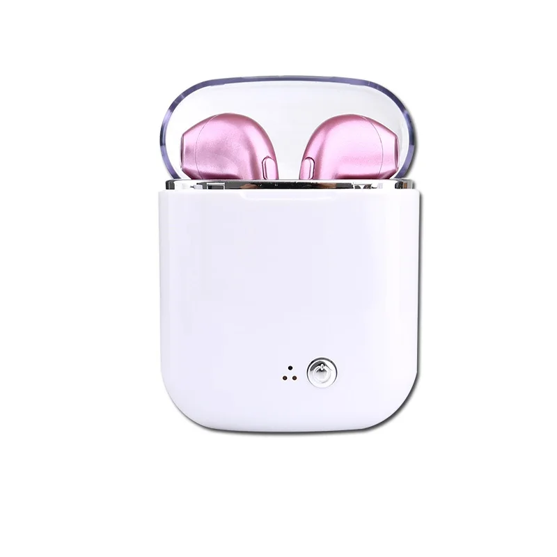 Розовый I7s Plus Bluetooth наушники спортивные TWS Bluetooth наушники с микрофоном мини беспроводная гарнитура с зарядным устройством для телефона huawei - Цвет: Розовый