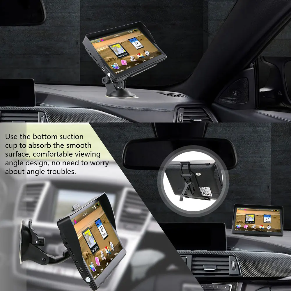 Vehemo 7 дюймов поддержка для национальных языков навигатор HD gps FM излучения система
