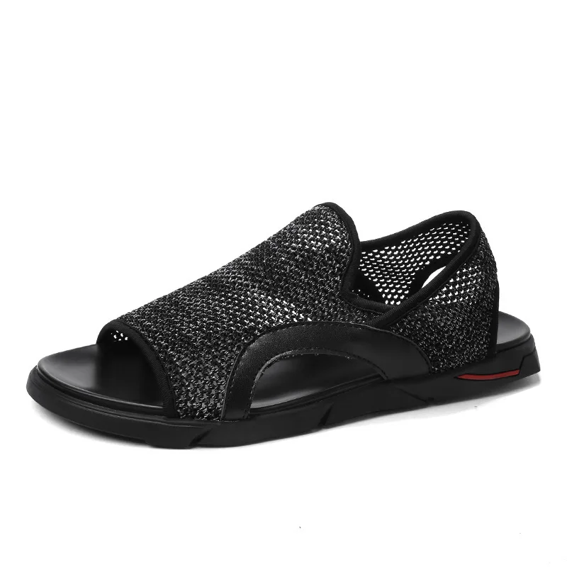 

2019 Summer New Style MEN'S Sandals Fly Woven Sandals Fashion Lightweight Breathable Lightweight Slipper