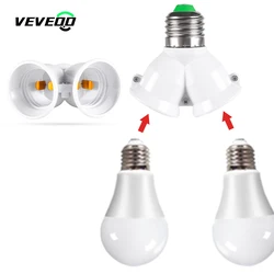 LED base bulb socket E27 bulb converter E27 to 2 double-head adapter distributor household living room bedroom lighting socket