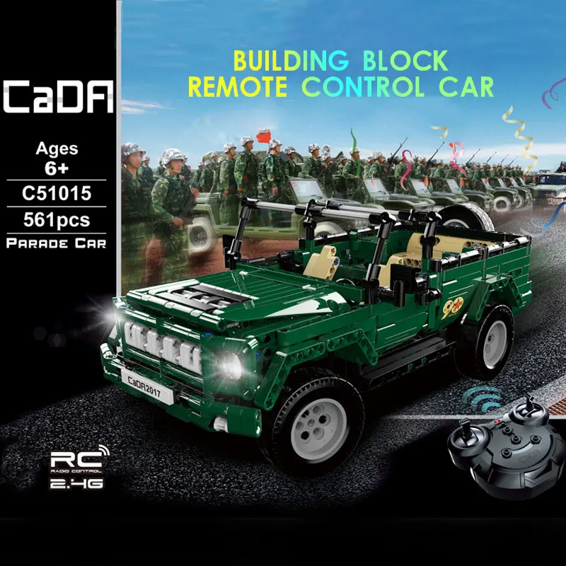 

Ephex Fun Building Blocks Boy Assembled Vehicles Premium Green Gift Blocks RC Car DIY Plastic 2.4GHz Entertainment