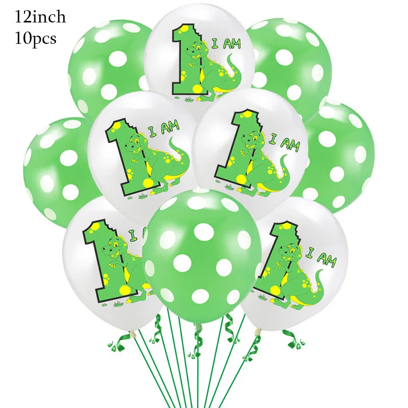 Leeiu динозавр фольгированные шары детский душ я один воздушные шары ко дню рождения Юрского периода вечерние украшения динозавр воздушный шар "Конфетти"