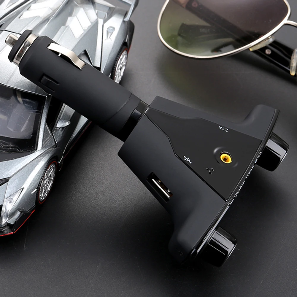 Автомобильный двойной USB большой экран Bluetooth стерео музыкальный mp3-плеер fm-передатчик зарядное устройство