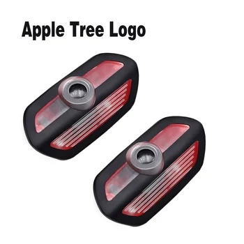 

LED welome lamp car door lighting logo laser projector apple tree emblem ghost luces for Mercedes AMG class S SL w222 S400 S450