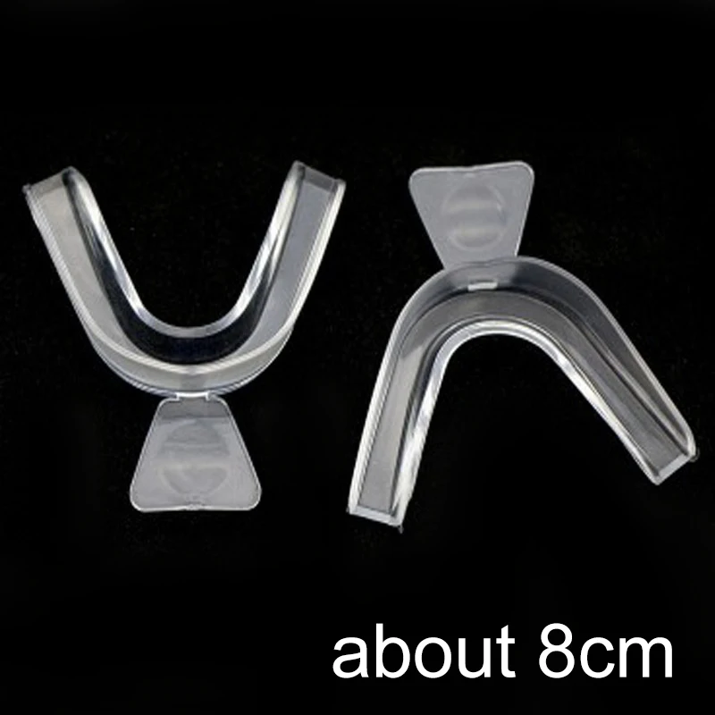 

2pcs Thermoforming Teeth Whitening Tool Moldable Dental Splint Teeth Trays Home Oral Care Whitening Gel Mouthguard