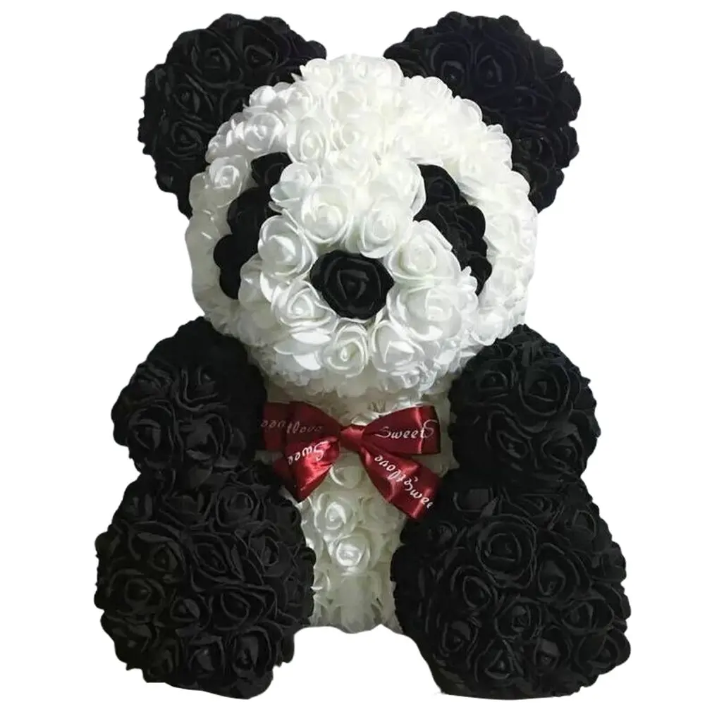 Любовь Роза медведь креативный практичный подарок на день рождения объятие Медведь вечный цветок Роза медведь подарок на день Святого Валентина 25 см - Цвет: 21