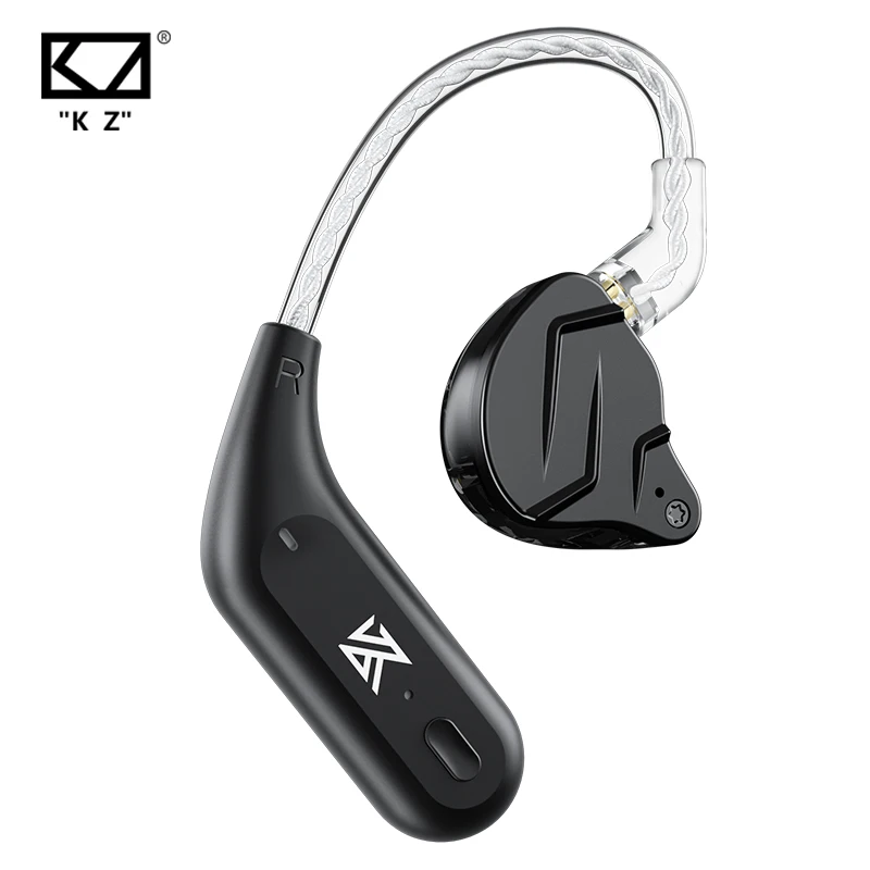 KZ AZ09 bezdrátový aktualizovat kabel bluetooth-compatible 5.2 HIFI bezdrátový ucho hák C špendlík konektor s nabíjení pouzdro