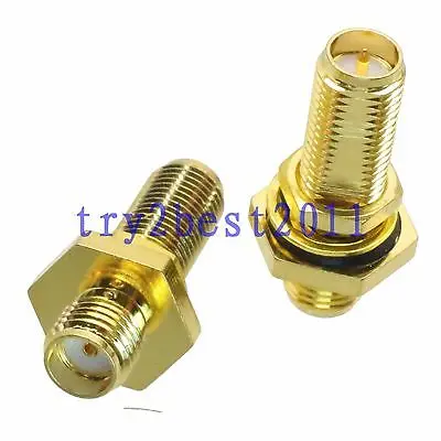 DHL/EMS шт. разъем адаптера SMA jack pin к штепсельная вилка RPSMA pin bulkhead коаксиальный Прямой-C1